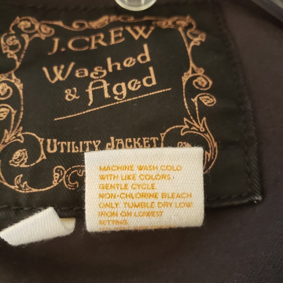 J Crew Utility Jacket Washed & aged black Jacket pockets Relaxed fit Jacket - Picture 7 of 9